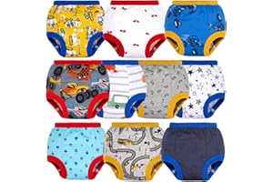 BIG ELEPHANT 10er Pack Baby Trainingshose - Saugfähige Töpfchen Unterwäsche Kleinkinder für Jungen und Mädchen