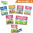 Rising Star Preschool Learning Nursery Kit A| Pattern Writing| Fun with ABC| General Knowledge| Alphabet Book| Numbers 1-20| Rhymes & Stories| Colouring Book| Kindergarten Worksheets| Ages 3-4 Years | Pre KG Book Set of 6 + Worksheets FREE
