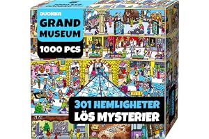 Pussel för Vuxna 1000 Bitar - Museum | Grand Museum – Pussel för Vuxna 1000 Bitar, Premiumboxförpackning - Extra Roliga Utmaningar - Fantastisk Naturscen med Djur