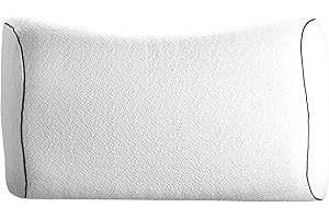 Technogel New Generation Original Anatomic Curve ortopedyczna poduszka podpierająca kark, antybakteryjna, żelowa poduszka HWS dla osób śpiących na plecach i na boku, w zestawie poszewka na poduszkę 66