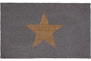 My Mat Printed Coir Doormat, Perfect for Indoor and Outdoor Use, Large Welcome Mat for Front Door, Entryway and Patio (Star)