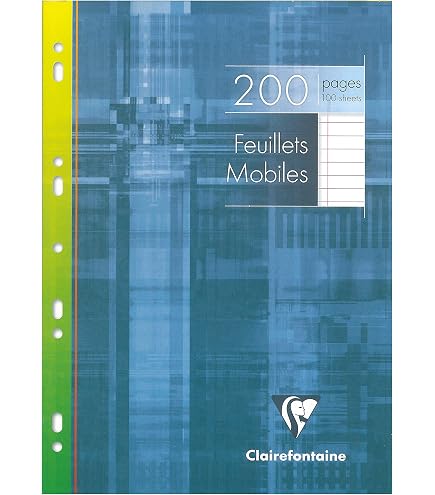 Clairefontaine Koverbook A4+ 160 Pages Détachables Lignées – Grand Format, Polypro Couleur Aléatoire, Made In France