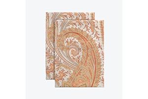 Maison d' Hermine Kashmir Paisley 100% Cotton Set of 2 Kitchen Towels 20 Inch by 27.5 Inch.