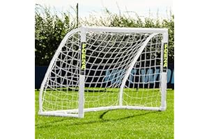 FORZA Match Football Goal [6 Sizes] | Sturdy uPVC Goal Frame & Weatherproof Net with Optional Target Sheet - Ideal for Home Gardens and Clubs with Quick & Easy Assembly