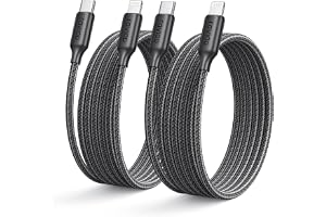 RAVIAD USB C till Lightning-kabel [1 m 2 delar] MFi-certifierad iPhone USB typ C-kabel nylon snabbladdning laddare för iPhone
