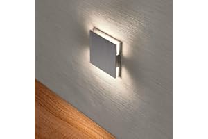 ‎MAX K O M F O R T max K O M F O R T LED Treppenbeleuchtung Wandeinbaustrahler Treppenleuchte 2,5 Watt 30 Lumen warmweiß Wandeinbauleuchte Wandspot Nachtlicht Flurleuchte Lampe Wandleuchte F45