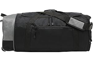 Travelers Club Składana składana torba podróżna na kółkach 81 cm, Czarny, Rozmiar Uniwersalny