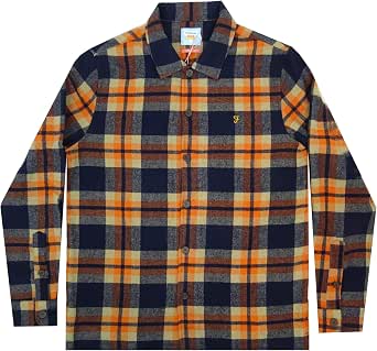 Farah Drummond Check LS Overshirt Small 