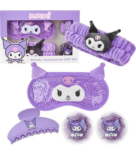Lot 4 Barrettes Cheveux Kuromi - Coffret Cadeau Sanrio 9x1.5x14 Cm Pour Filles