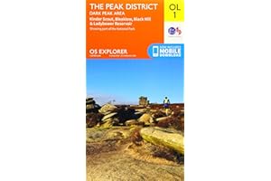 The Peak District: Dark Peak Area Map | Peak District National Park | Ordnance Survey | OS Explorer Map OL 01 | England | Walks | Hiking | Maps | Adventure