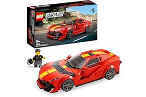 LEGO Speed Champions Ferrari 812 Competizione, Modellino di Auto Sportiva da Costruire, Set con Macchina Giocattolo da Collezione, Idea Regalo per Bambini e Bambine da 9 Anni, Serie 2023 76914