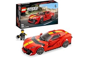 LEGO 76914 Speed Champions Ferrari 812 Competizione, Sportowy Samochód Zabawkowy, Model do Zbudowania, Seria 2023, Kolekcjone