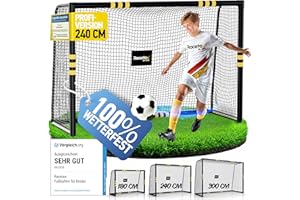 ‎RACETEX Racetex Fussballtore für Garten Kinder und Erwachsene mit [Anti-Rost Beschichtung] - Fußballtor Kinder inkl. Erdanker für optimalen Halt - Fußball Tor mit rundum Polsterung