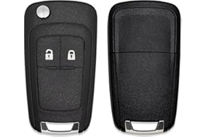 Lage Guscio Ricambio per Chiave compatibile con Opel Adam, Astra, Corsa, Mokka, Insignia, Zafira, Vauxhall - Cover Scocca Telecomando a 2 Tasti con Lama (controllare compatibilità in foto)