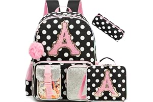 HTgroce Flicka rullande väska 42cm Flicka rullande väska Siren Flicka rullande väska Primary Kindergarten 3 i 1 barn rullande väska Inkluderar lunchväska och pennfodral.