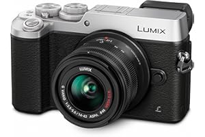 Panasonic LUMIX G DMC-GX8KEG-K Systemkamera (20 Megapixel, Dual I.S. Bildstabilisator, 4K, Staub- / Spritzwasserschutz) mit Objektiv H-FS1442AE schwarz / silber
