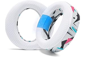 WC Freeze Pulse 3D - chłodzące żelowe nauszniki kompatybilne z Sony PS5 Pulse 3D, wyprodukowane przez Wicked Cushions | Grubsze poduszki i szersze otwory | 90's White