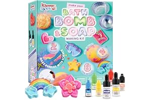 Klever Kits Make Your Own Soap Kit and Bath Bomb, Soap Making Kit for Kids, STEM Science Kits,DIY Craft for Kids, Girls Gift Age 6 7 8 9 10 11 12 Years,Gift for Birthday Christmas, Halloween