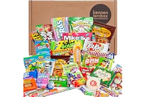 ‎KENNENLERNBOX Giant Box | Kennenlernbox mit 40 beliebten Süßigkeiten aus USA und Korea | Geschenkidee für besondere Anlässe wie zum Geburtstag Schokolade