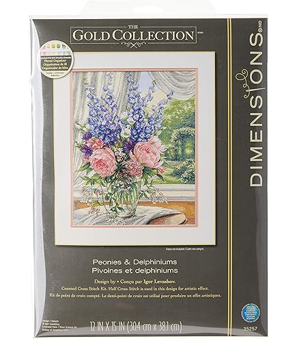 Dimensionsu00ae Flowes Of Pais Counted Coss Stitch Kit