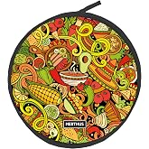 Nerthus FIH 1477 Black Microwave Omelette Warmer for Tortillas and Wraps Fast Cooking