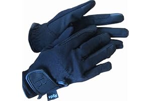 Ryda Black Waterproof Ladies Winter Horse Riding Gloves Thinsulate Lined Snug!!