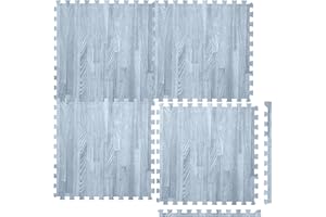 FAIRWAYUK Gym Flooring Tiles - Interlocking Foam Tiles 12mm Thick with Edges, Soft Foam Floor Mats, Protective EVA Puzzle Rubber Tile, Kids Play Area, Ground Surface Protection