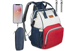 NEVEQ Sacs à Dos à Langer pour Bébé Sac de Voyage, Sac à Dos Conception et Sac à Main pour Mères et Soins des Bébés (Denim)