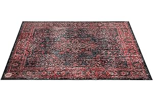 Drum N Base Vintage Stage Rug (Large) - Red & Black