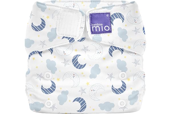 Bambino Mio, Miosolo Classique Couche Tout-En-Un, Couche Saine et Écologique, Croissant De Lune