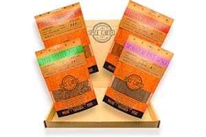 La collection Asian Asian Street Food de Spice Cartel de mélanges artisanaux d'herbes et d'épices de toute l'Asie. Fabriqué à la main avec amour au Royaume-Uni. 4 * 35G SCHESSEUR RÉSEAMABLE.