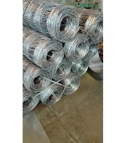 Kit Recinzione Selvatica 50m + 15 Pali A Z – Rete Annodata Alta 150 Cm – Maglie Differenziate – Made In EU