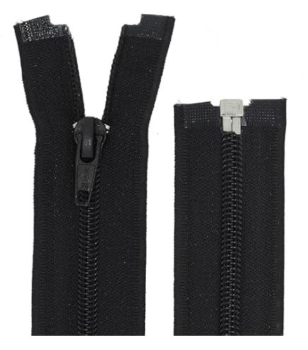 Cerniera Lampo Impermeabile In TPU - Divisibile, Per Outdoor, Nera Opaca, 40 Cm - Foto 9