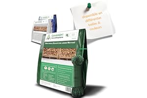 CoverUp! Bâche 6 x 10 m - Verte, 120g/m² - Bache de Protection Exterieur - Bache Exterieur Impermeable pour Chauffage de Bois, Jardin ou comme bache Piscine hivernage - Bâche avec Corde de 34 m