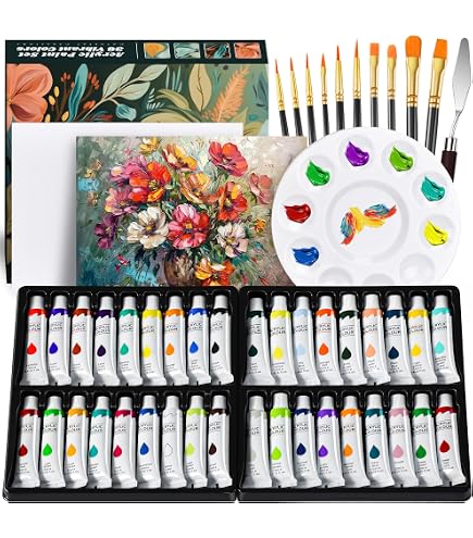 SinLaw Set di Pittura ad Acquerello,50 colori Acquerelli Professionali,Set per Acquerello in Astuccio con 11 Pennelli, 1 Tavolozza, 1 Spugna, Idea per Principianti e Professionisti