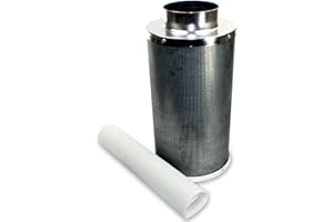 VenTech VT CF-6 Hydroponic Carbon Charcoal Air Scrubber Odor Control Filter, 6" x 20"