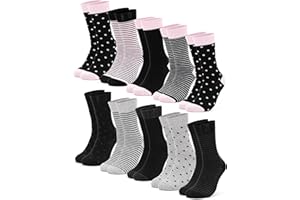 Occulto Damen Muster Socken 10 Paar (Modell: Milka)