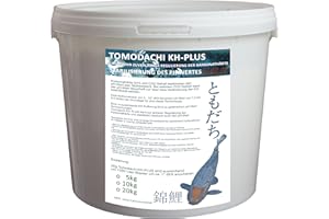 TOMODACHI KH-PLUS Tomodachi KH Plus Koiteich Carbonathärte Plus Garten-Teich PH-stabil erhöht die Carbonathärte PH-Puffer Wasseraufhärter gesundes Teichwasser – gesunde Koi 5kg Eimer