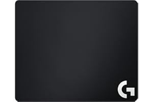 Logitech G240 Tapis de Souris Gamer en Tissu, Pour Souris Gaming Filaire ou sans Fil, 340 x 280mm, Epaisseur 1mm, Friction de Surface Modérée, Texture Homogène, Base en Caoutchouc Stable - Noire