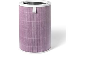 ANFI FILTER Ersatzfilter kompatibel mit Xiaomi Mi 2 2H 2S 2C 3H 3C 3 Pro Luftreiniger Ersatzfilter MCR-FLG - mit RFID Chip - 4fach Hohe Effizienz H13 Grade True HEPA-Filter und Aktivkohlefilter - Lila