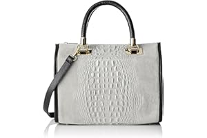 Chicca Borse Borsa Donna a Mano in Pelle con Tracolla Bauletto
