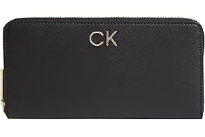 CALVIN KLEIN JEANS Calvin Klein Mujer Cartera grande Re-Lock , Negro (Ck Black), Talla Única