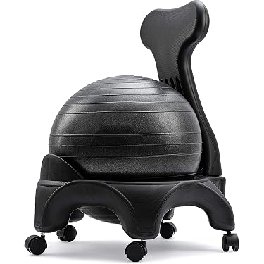 Chaise Active Kikka Avec Ballon - Assise Dynamique Pour Bureau Et Maison