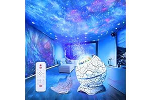 ‎VARKDA Dinosaurier Ei Galaxie Sternenprojektor, Nachtlicht mit drahtlosem MusikPlayer mit weißem Rauschen, Nebel, Timer und Fernbedienung, tolles Geschenk für Kinder/Erwachsene Schlafzimmer