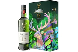 ‎GLENFIDDICH Glenfiddich 12 Jahre Single Malt Scotch Whisky Santtu Geschenkset mit Flachmann, 70cl