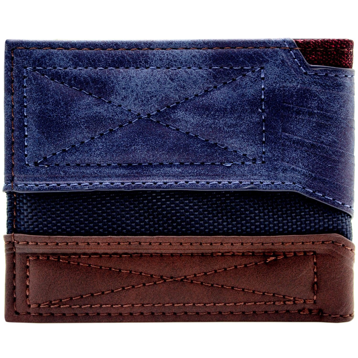 Marvel-Captain-America-Strukturierte-Anzugsart-Blau-Portemonnaie-Geldbrse