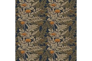 Yomshi Self Adhesive Wallpaper 39.5x300CM Leaf Contact Paper Waterproof Peel and Stick Wallpaper Yellow Leaves Black Wallpaper Removable Vinyl Film for Living Room Bedroom Wall Cabinet