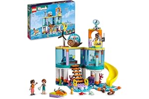 LEGO 41736 Friends Seerettungszentrum, Tierarzt-Spielzeug für Mädchen und Jungs mit Otter-, Seepferd- und Schildkröten-Tierfiguren, Tierpflege-Spielzeug, Geschenk zu Weihnachten für 7-jährige Kinder