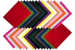 Edukit Filzstoff 30 St. DIN A4 Filzplatten Bastelfilz dekorativer farblich Sortiert 2 Bögen je Farbe Filzuntersetzer Platzset Filz zum Basteln