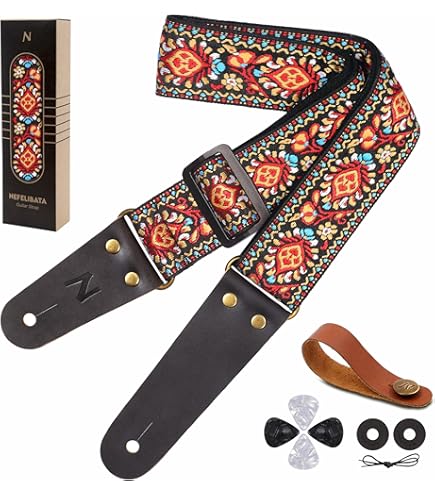 Buckle-Down GS-W32962 Guitar Strap - CAUTION Yellow/Black